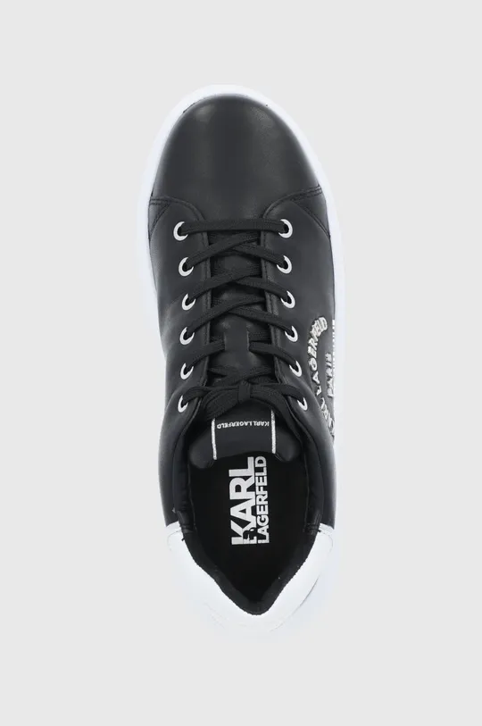čierna Kožená obuv Karl Lagerfeld KAPRI MENS