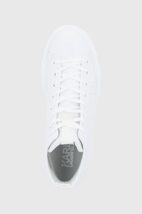 biały Karl Lagerfeld Buty skórzane KL52255.White.Lthr