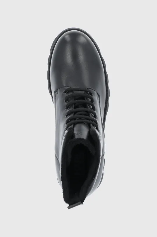 fekete Karl Lagerfeld bőr cipő