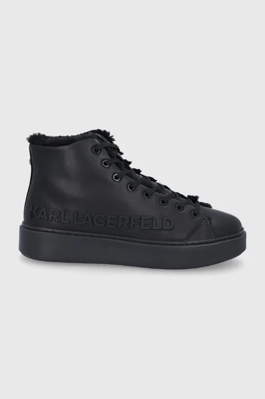 μαύρο Δερμάτινα παπούτσια Karl Lagerfeld MAXI KUP Ανδρικά