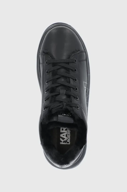 μαύρο Δερμάτινα παπούτσια Karl Lagerfeld KAPRI MENS