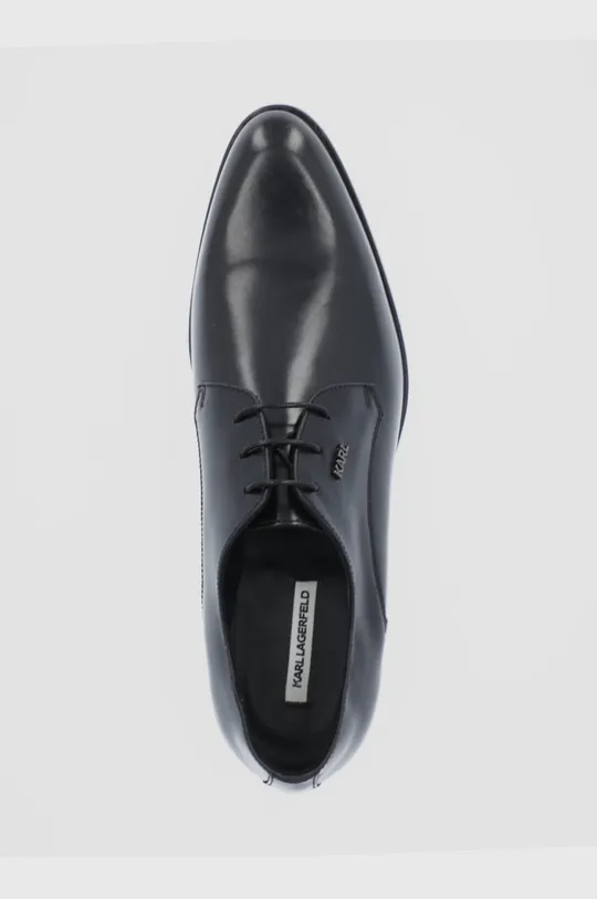μαύρο Δερμάτινα κλειστά παπούτσια Karl Lagerfeld