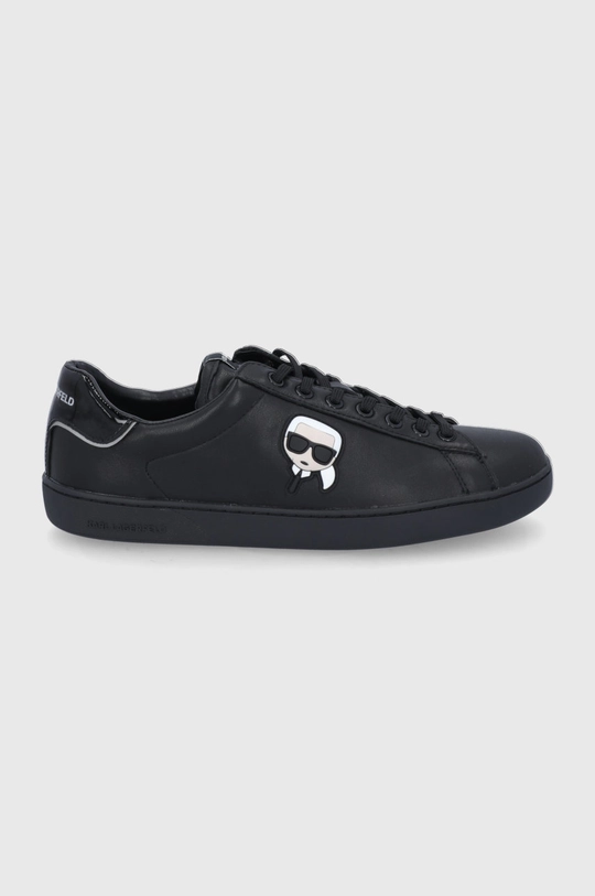 czarny Karl Lagerfeld Buty skórzane KL51509.Black.Lthr Męski