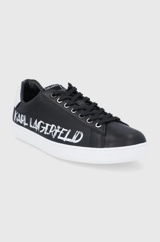 Karl Lagerfeld Buty skórzane KL51526.Black.Wh czarny