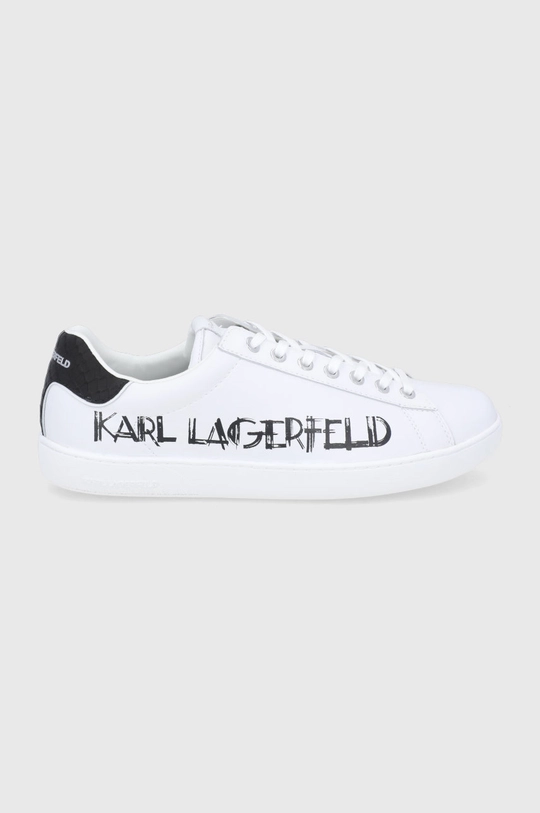 biały Karl Lagerfeld Buty KL51526.White.Lthr Męski