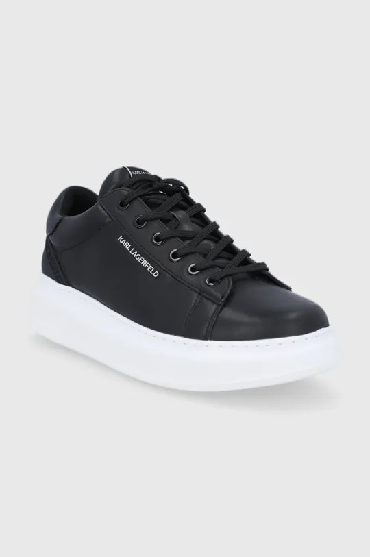 Δερμάτινα παπούτσια Karl Lagerfeld μαύρο