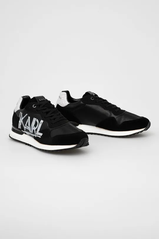 Karl Lagerfeld Buty skórzane KL52916.Black.Wh czarny