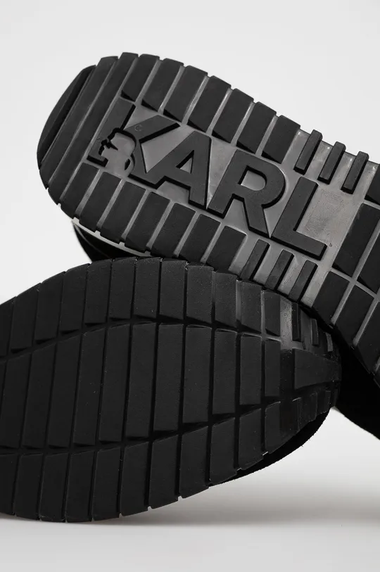 czarny Karl Lagerfeld Buty skórzane KL52916.Black.Wh