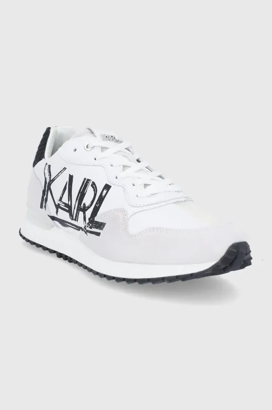 Karl Lagerfeld Buty skórzane KL52916.White.Lthr biały