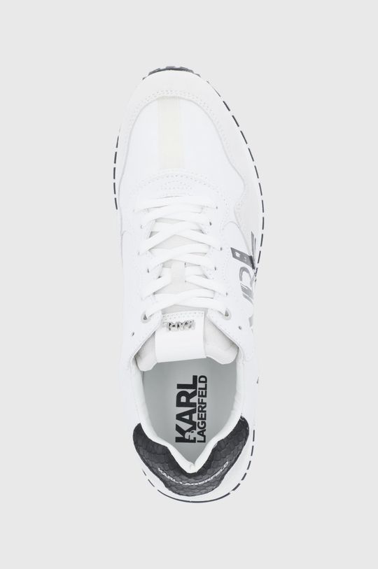 bílá Kožené boty Karl Lagerfeld