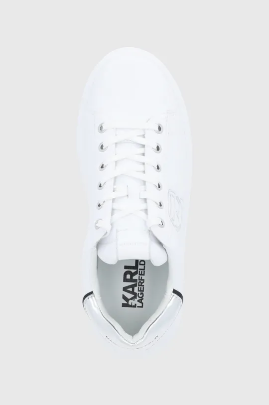 bijela Kožne cipele Karl Lagerfeld