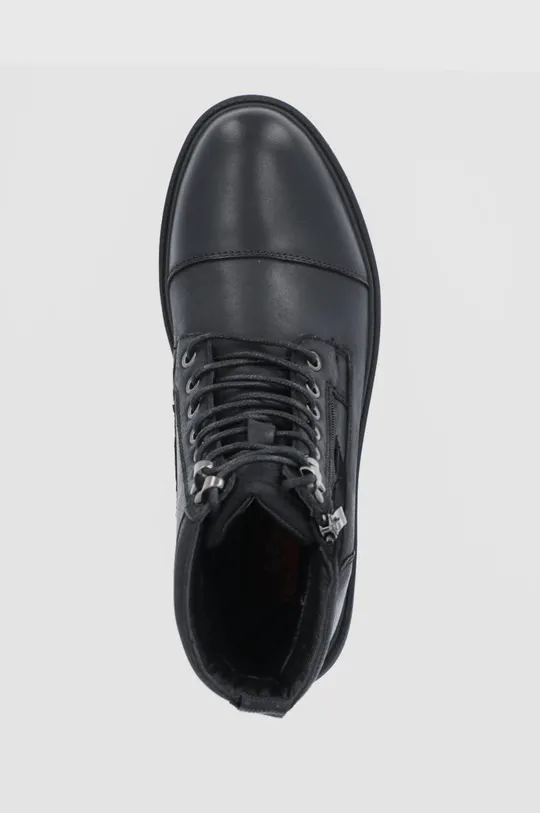 μαύρο Δερμάτινα παπούτσια Lee Cooper