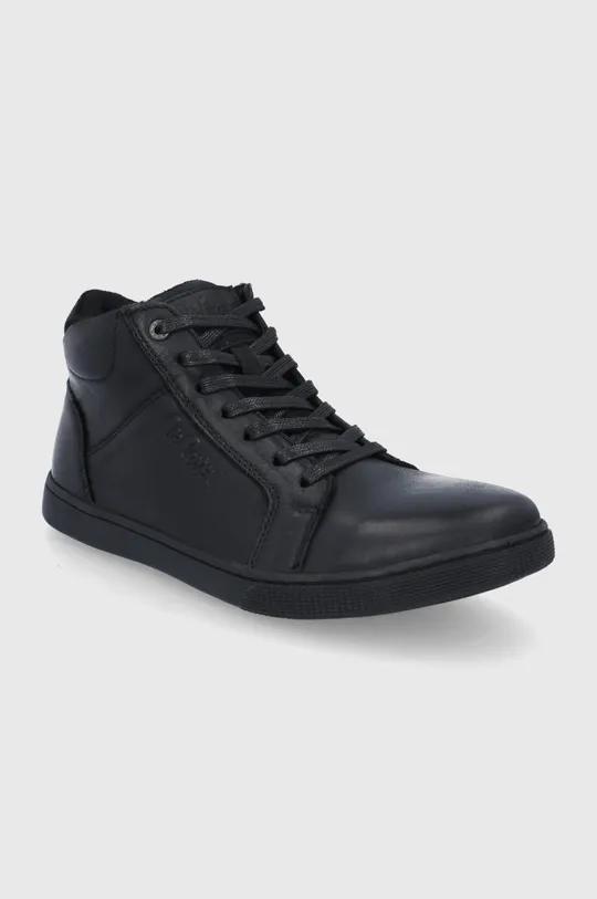 Δερμάτινα παπούτσια Lee Cooper μαύρο