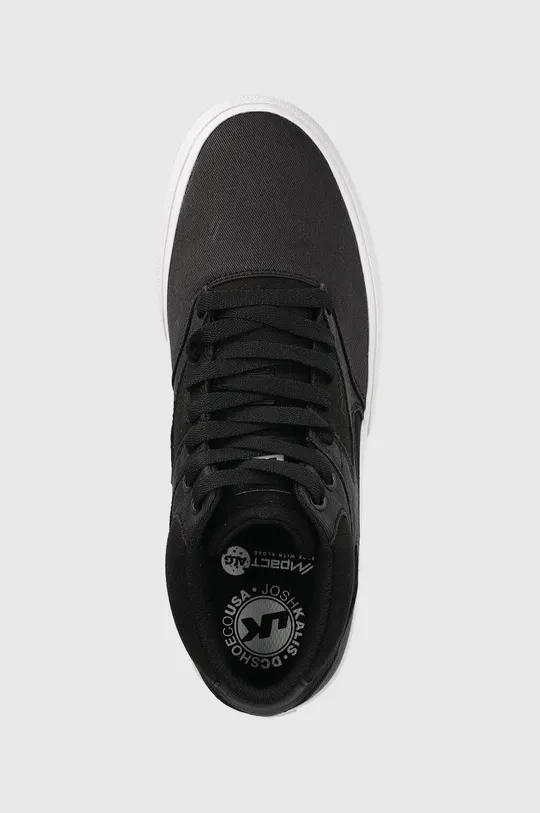 fekete DC bőr cipő