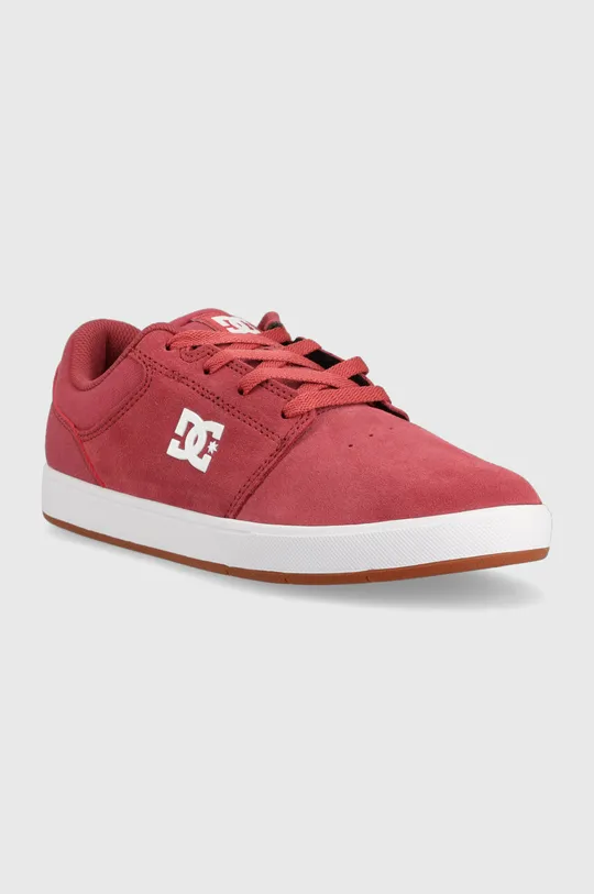 Semišové topánky DC červená
