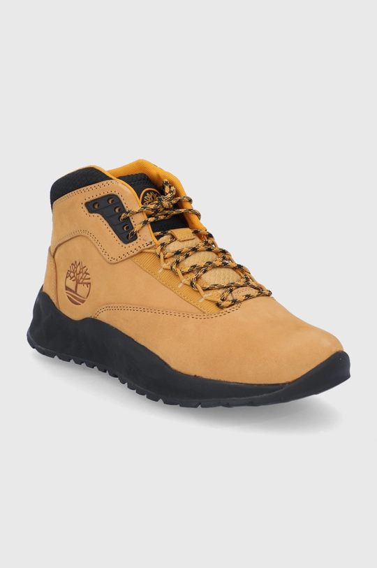 Timberland Trapery skórzane żółty