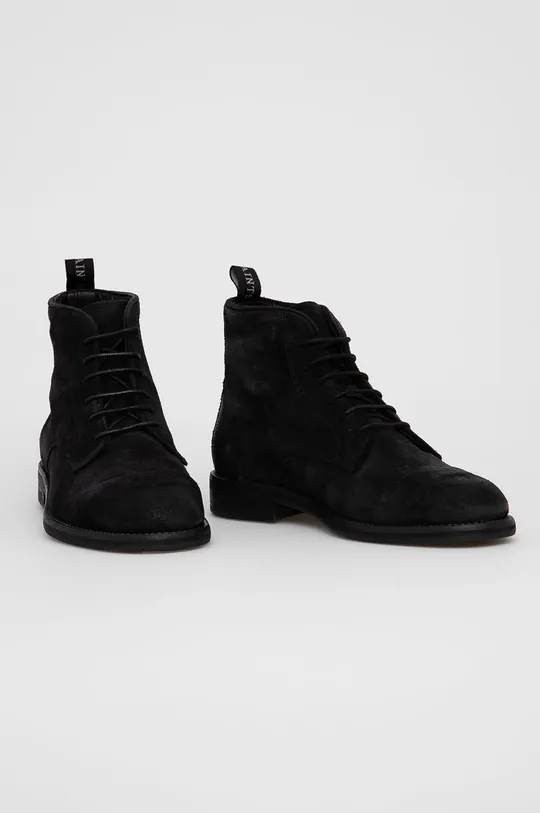 AllSaints Buty zamszowe Harland czarny