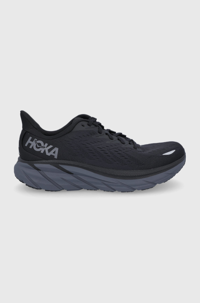 чёрный Ботинки Hoka Clifton 8 Мужской