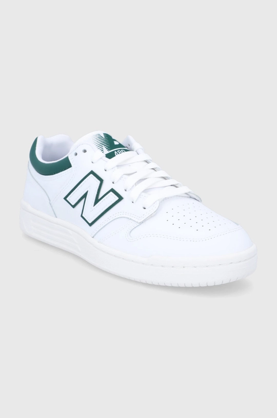 New Balance Buty skórzane BB480LGT biały