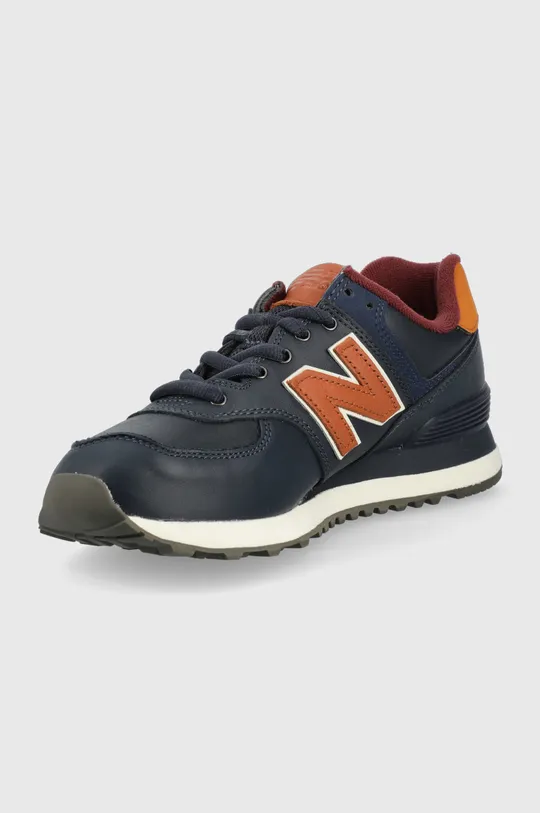 New Balance leather sneakers ML574OMC  Uppers: Textile material, Natural leather Inside: Textile material Outsole: Synthetic material