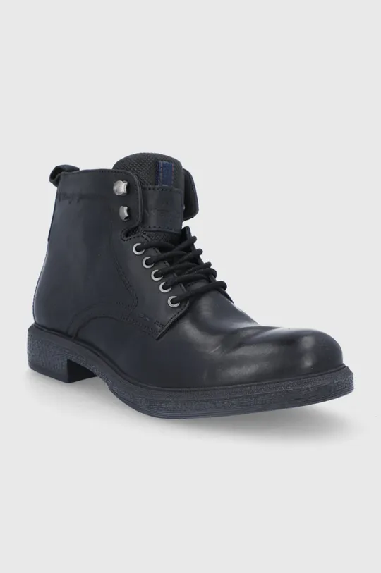 Кожаные ботинки Wrangler чёрный