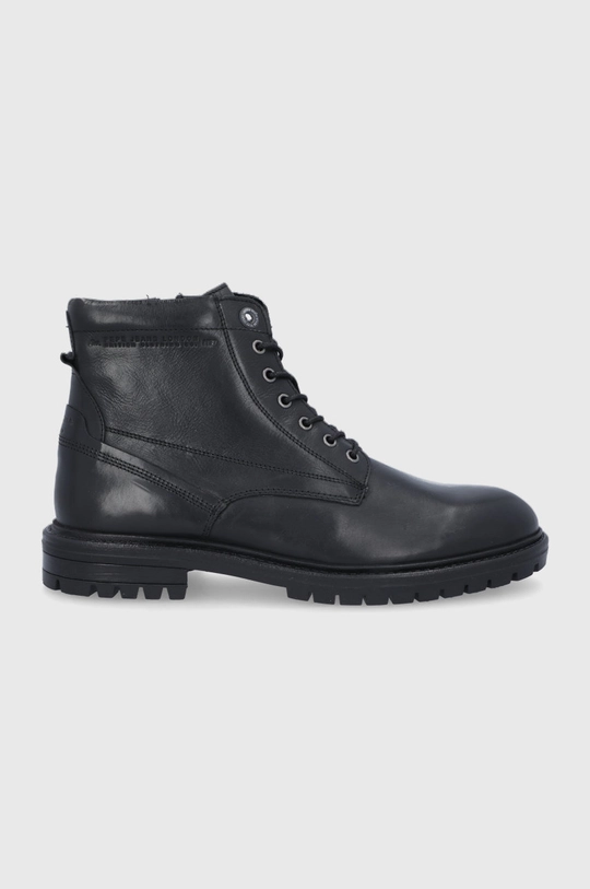 чёрный Кожаные ботинки Pepe Jeans Ned Boot Lth Мужской