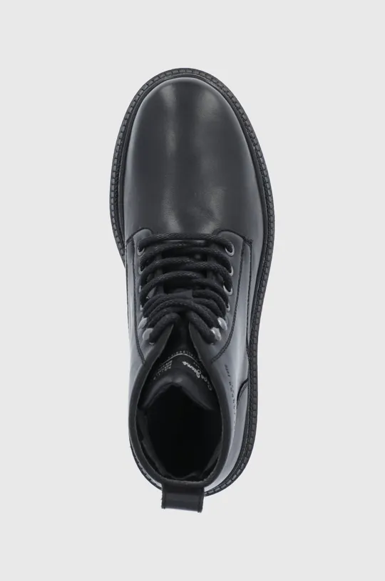 čierna Kožené topánky Pepe Jeans Martin Boot