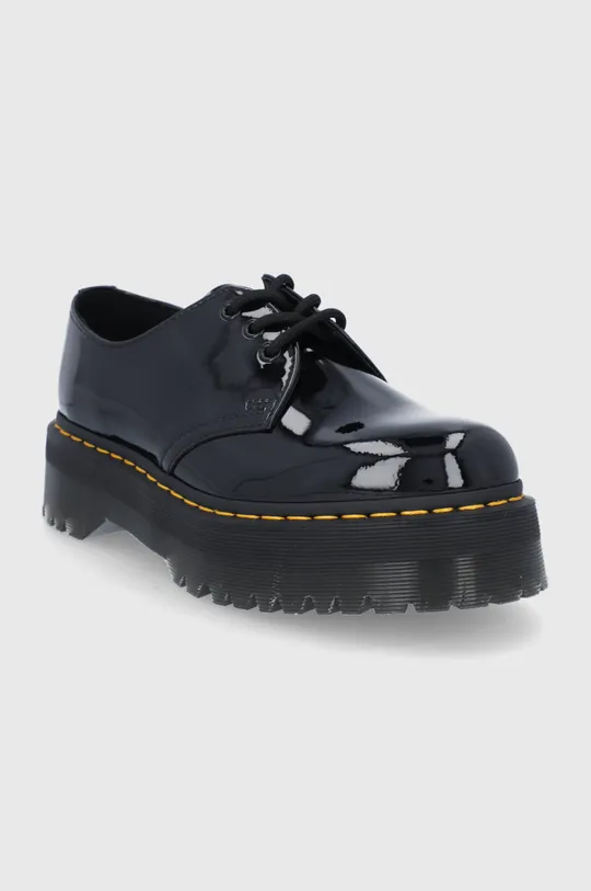 Кожени половинки обувки Dr. Martens 1461 Quad черен