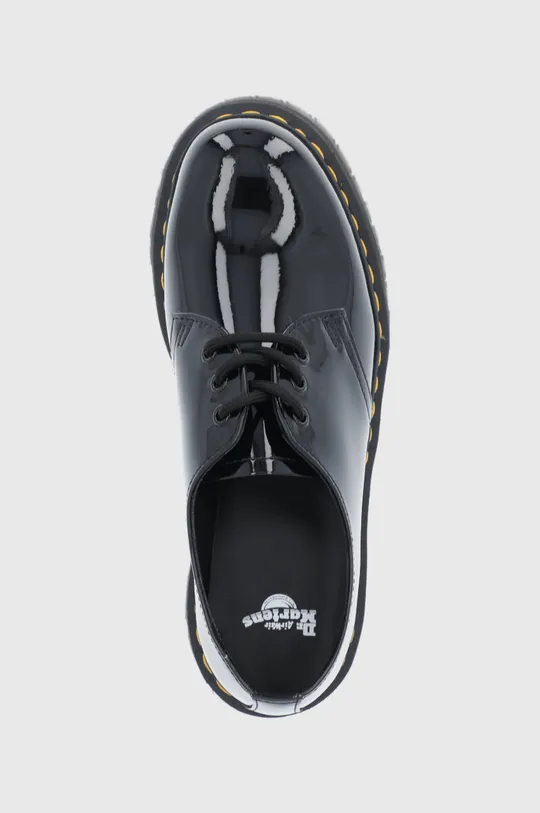 negru Dr. Martens pantofi de piele 1461 Quad