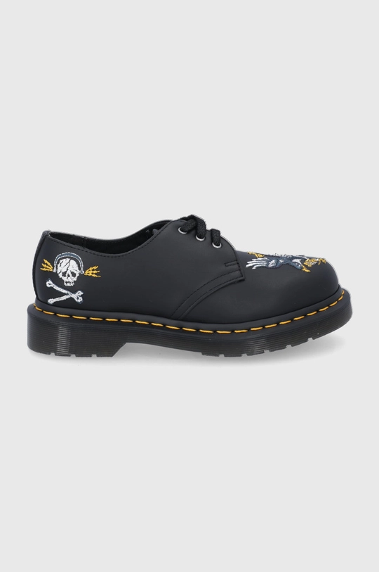 czarny Dr. Martens Półbuty skórzane 1461 Souvenir Unisex