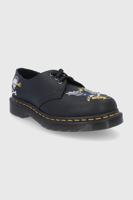 Dr. Martens Półbuty skórzane 1461 Souvenir czarny