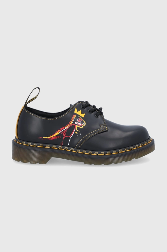 чорний Шкіряні туфлі Dr. Martens 1461 Basquiat Unisex