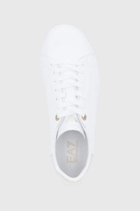 biały EA7 Emporio Armani Buty skórzane