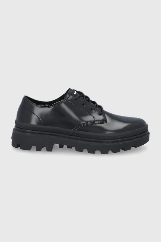 negru Palladium Pantofi de piele Unisex