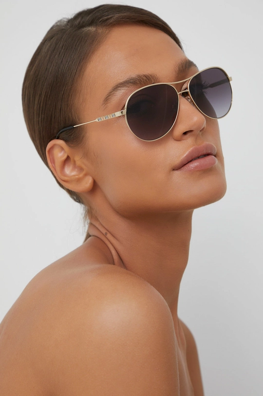 żółty Burberry Okulary przeciwsłoneczne 0BE3122 Damski