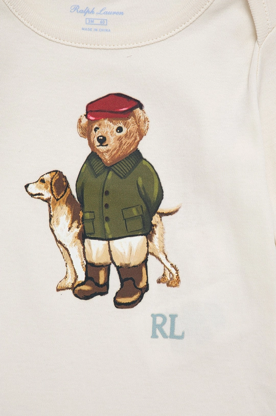 béžová Body pre bábätká Polo Ralph Lauren (2-pack)