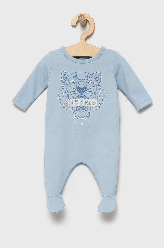 Βρεφική βαμβακερή ρόμπα Kenzo Kids Planet friendly μπλε K97008.