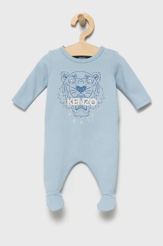 голубой Хлопковый комбинезон для младенцев Kenzo Kids Для мальчиков