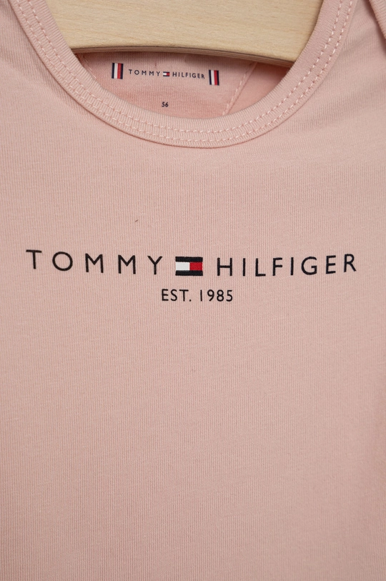 Боді для немовлят Tommy Hilfiger (3-pack) рожевий