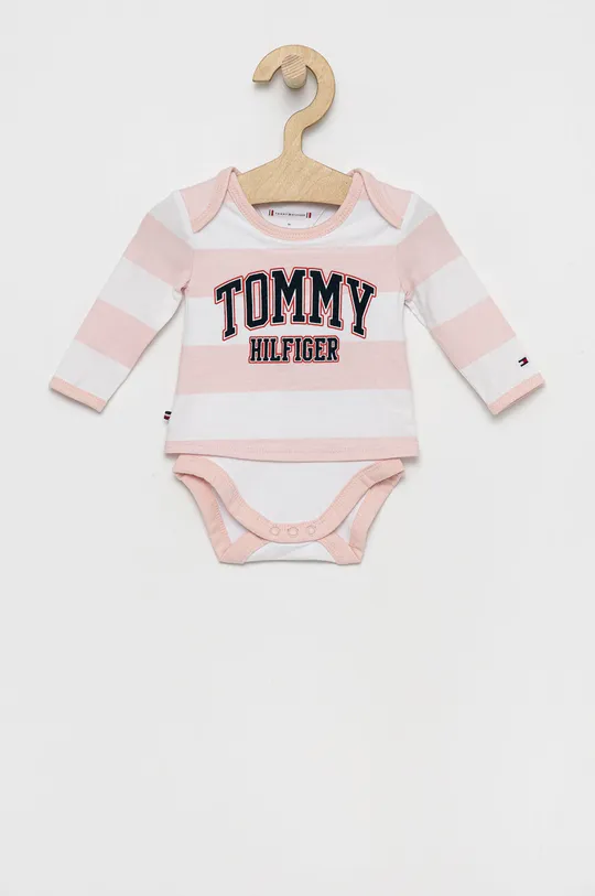 różowy Tommy Hilfiger Body niemowlęce Dziecięcy