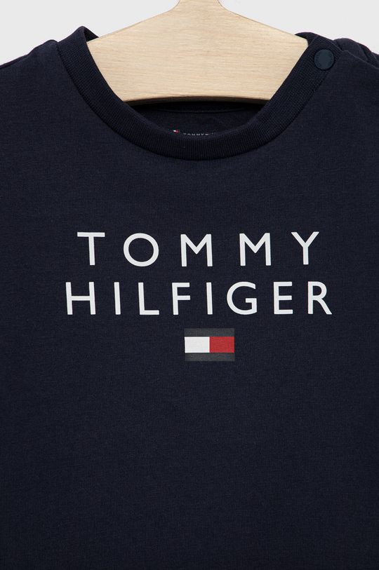 Tričko s dlhým rukávom pre bábätká Tommy Hilfiger  93% Bavlna, 7% Elastan
