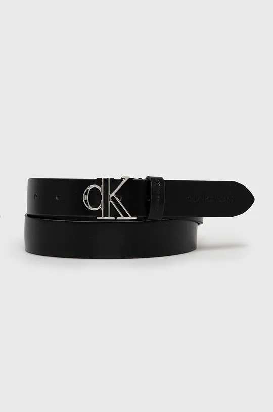čierna Kožený opasok Calvin Klein Jeans Dámsky
