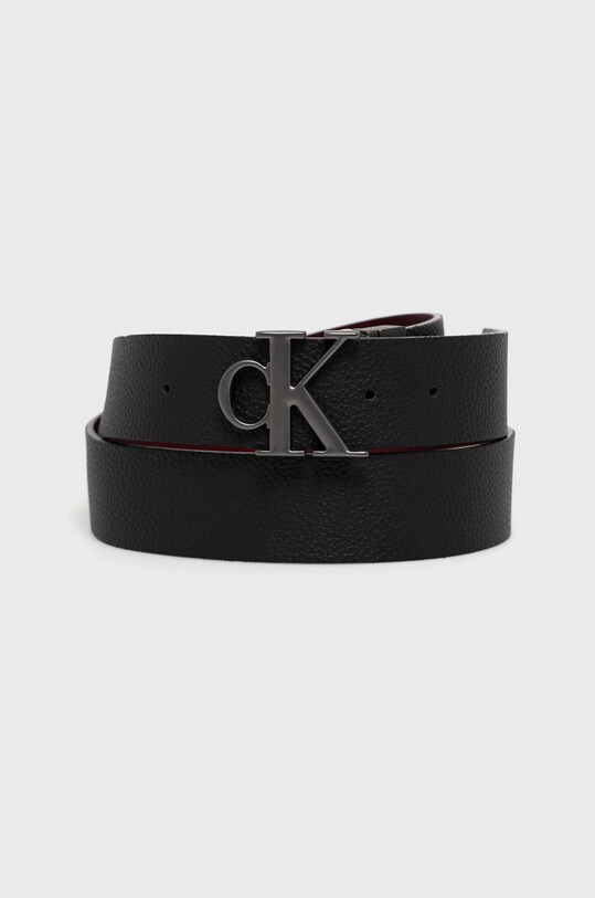 Двухсторонний кожаный ремень Calvin Klein Jeans мужской цвет чёрный ...