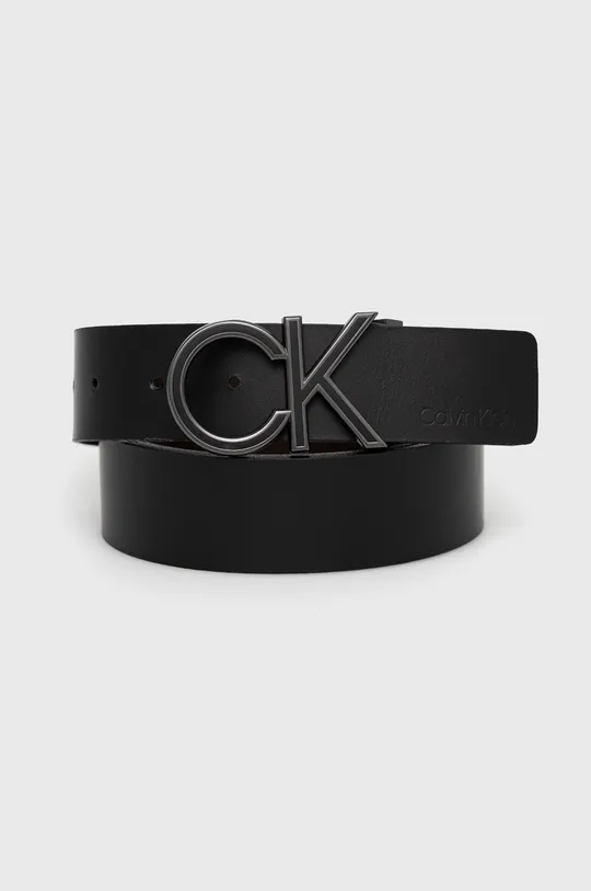 czarny Calvin Klein Pasek skórzany Męski