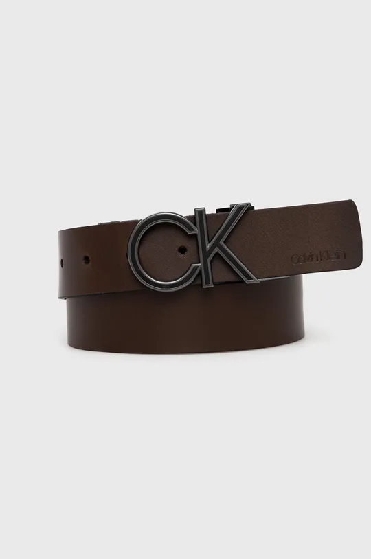 Calvin Klein Pasek skórzany czarny