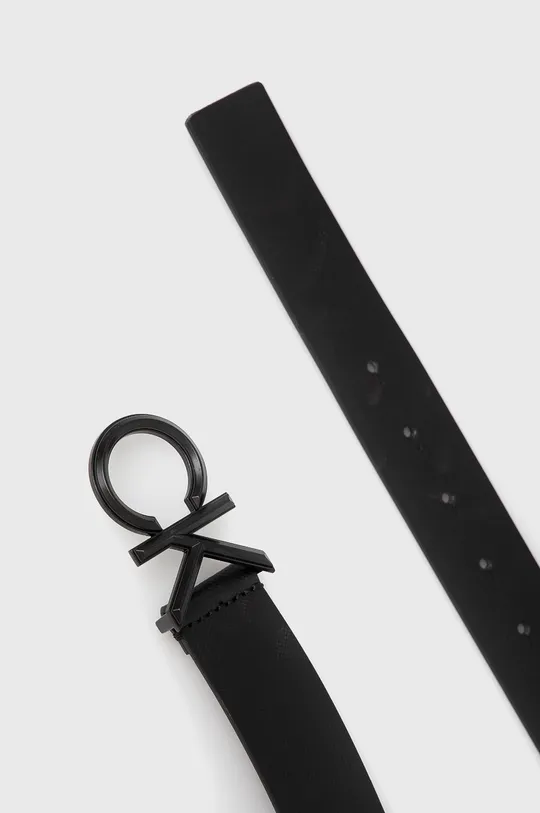 Calvin Klein Pasek skórzany czarny