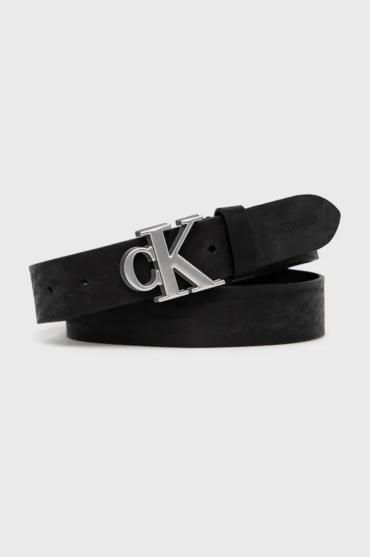 czarny Calvin Klein Jeans Pasek skórzany K50K507178.4890 Męski