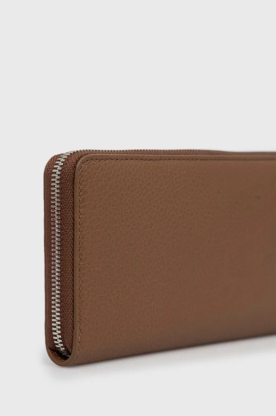 Шкіряний гаманець Hugo коричневий