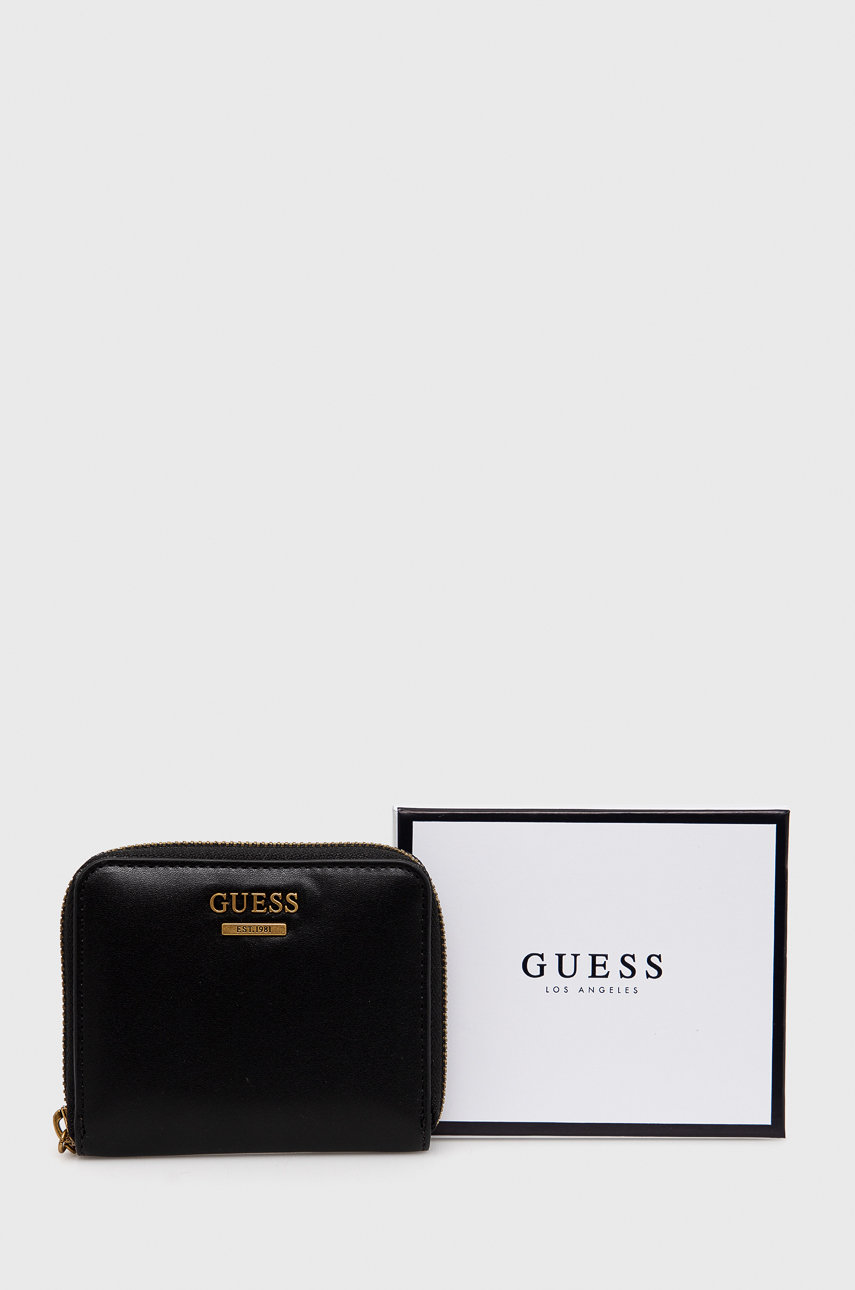 Guess Portfel damski kolor czarny | Answear.com