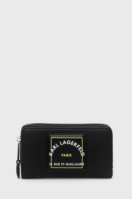 чорний Шкіряний гаманець Karl Lagerfeld Жіночий